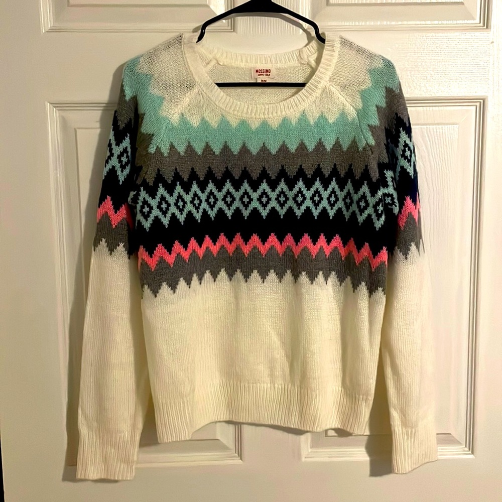 Mossimo crew neck Nordic sweater size M